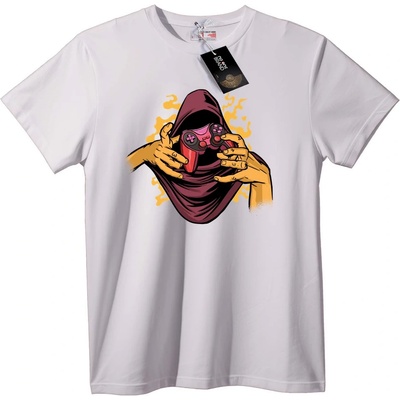 NOONEBRAND Тениска Таен Контролер на Геймъри - 7XL, White