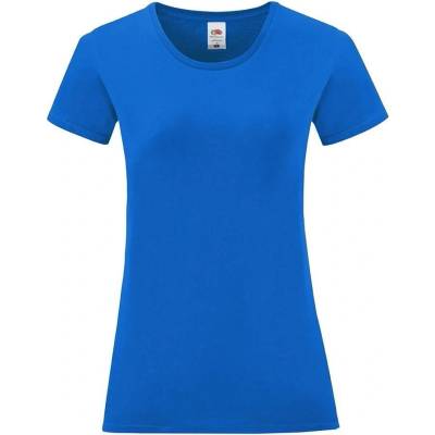 Fruit of the Loom Blue Iconic women's t-shirt in combed cotton Fruit of the Loom