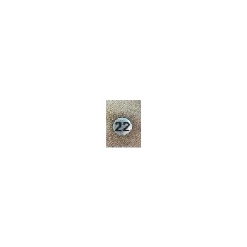 PREVENTA ЦИФРА 22 СРЕБРИСТ КРЪГ 4см (ck22-srk)