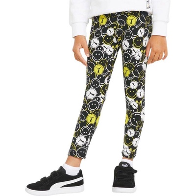 PUMA x Smiley World Printed Leggings Black/Multi - 98