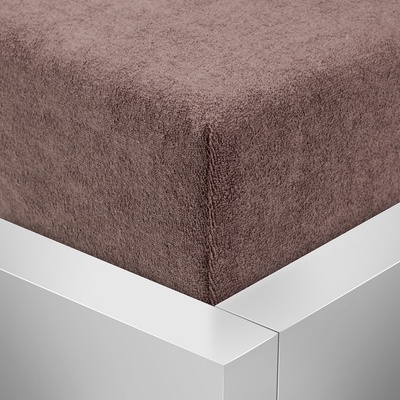 Top prostěradla.cz Froté prostěradlo Premium Tmavě hnědé 220x200