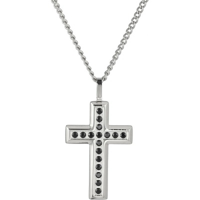 Free Style Prívesok krížik z chirurgickej ocele + retiazka PSS1245 Steel