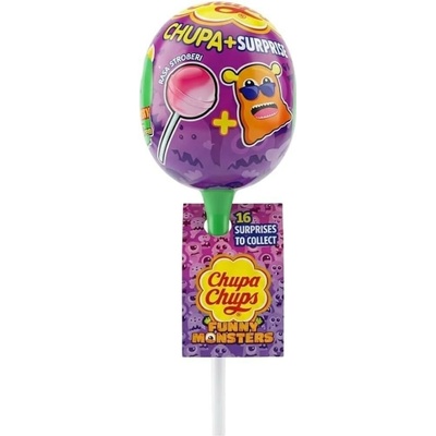Chupa Chups Surprise Funny Monsters lízatko 12 g