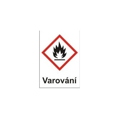 Hořlavé – varování (GHS02) 148x210 mm tabulka samolepka