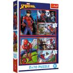 Trefl Puzzle 2x70 Спайдърмен / Паяжинови истории (34443)