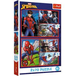 Trefl Puzzle 2x70 Спайдърмен / Паяжинови истории (34443)