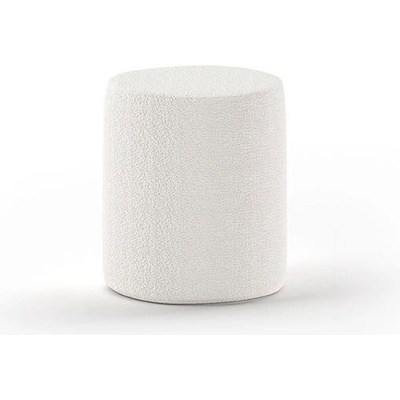 Vipack Бял детски пуф от плат букле MOON - Vipack (MNPO1014)