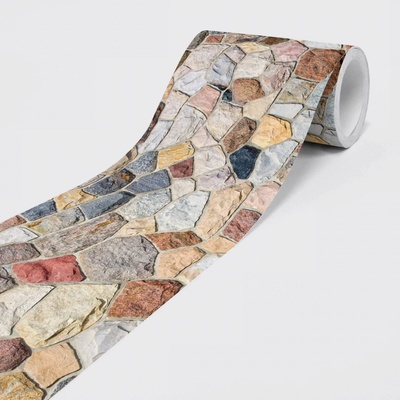 DIMEX SBD-15-016 Vliesová samolepicí bordura Kamenná mozaika, rozměry 15 cm x 5 m – Zboží Dáma