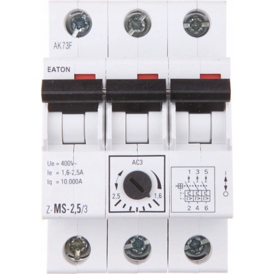 Motorový spouštěč 3-pólový Z-MS-2,5/3 248408 EATON