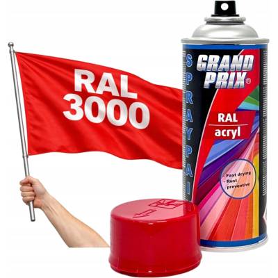 Motip Akrylový Lak v Spreji RAL 3000 Ohnivo Červená Lesklá 400ML