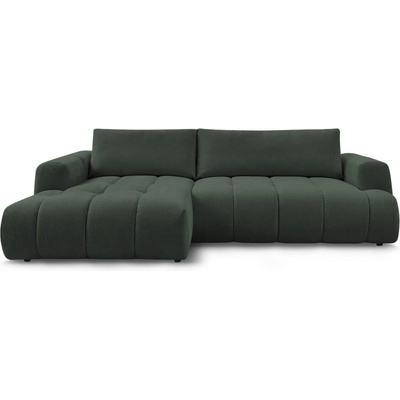 Bobochic Зелен сгъваем/с място за съхранение ъглов диван (ляв ъгъл) Fuji - Bobochic Paris (106520)