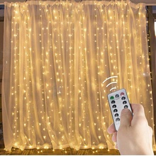 BERGE LED světelný závěs 3x1m teplá bílá