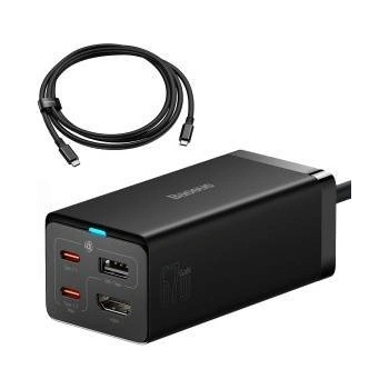 Baseus GaN5 Pro Wall Charger 2xUSB-C + USB + HDMI, 67W (black)
