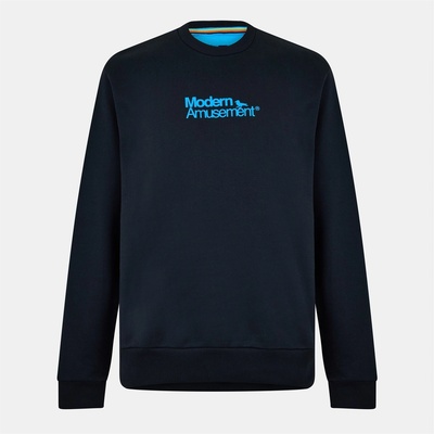Modern Amusement Блуза Modern Amusement Men's Muscle Crew Sweatshirt - Black