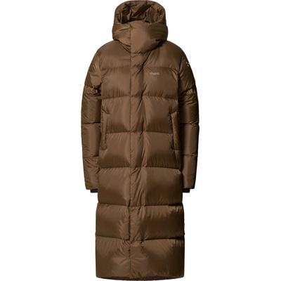 Haglöfs Long Down II Parka Women hnedá