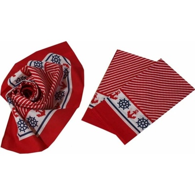 Etex šátek Marine B02 1 ks červený-bílý