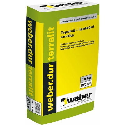 Weber weberdur terralit tepelnoizolačná omietka s perlitom 10 kg