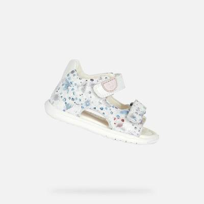 Geox Girls First Steps Macchia Cream Girls biela
