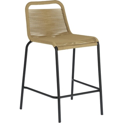Kave Home Glenville výška 62 cm béžová s oceľovou konštrukciou