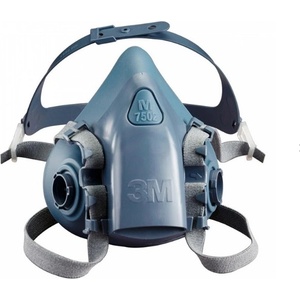 3M Полумаска за многократна употреба 3M 7500 с клапан Cool Flow (7000104178)