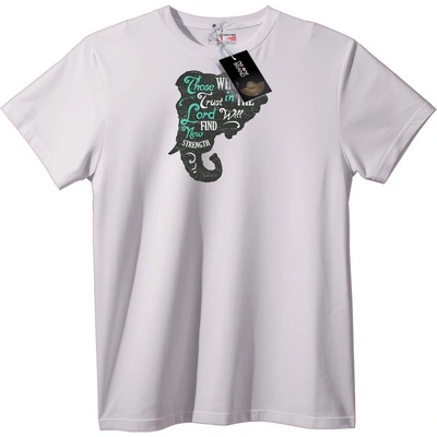 NOONEBRAND Тениска с вяра в Господ - 4XL, White