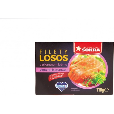Sokra Filety z lososa v pikantnom kréme 110g