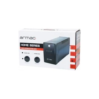 ARMAC UPS Home Line-Interactive H/650E/LED/V2 650VA 2x 230V EN USB-B LED