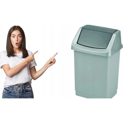 Curver - výklopný - CLICK-IT - sivý - 15 L