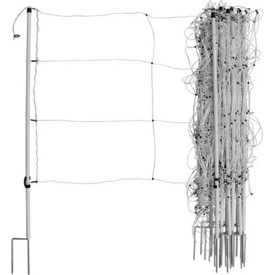 Sieť pre kone 120cm, 30m, s 2špicami, biela