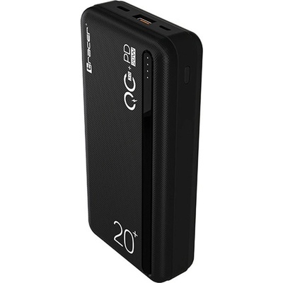 Tracer Външна батерия /power bank/ Tracer TRABAT47020, 20 000 mAh, черна, 1x USB-C, 1x USB-A, QC 3.0 (TRABAT47020)