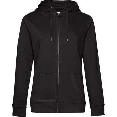 B&C Collection B&C QUEEN ZIPPED HOOD / Дамски суичър с цип - черен меланж XXXL (01W03Qu3313)