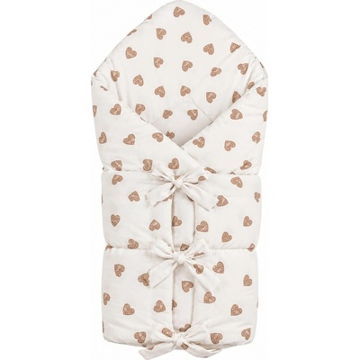 New Baby Klasická šnurovacia zavinovačka srdiečka