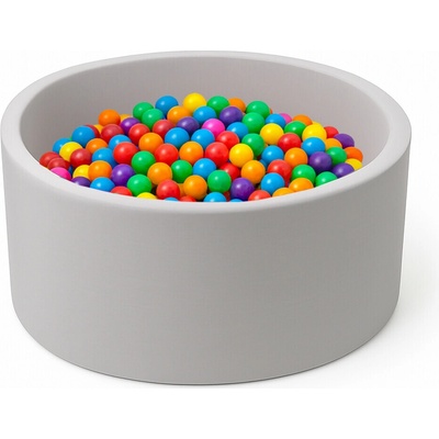 Aga suchý bazén 90 x 40 cm s míčky šedý – Sleviste.cz