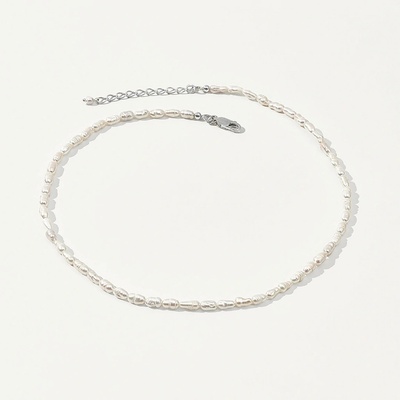 SilveAmo Choker z barokních perel K009