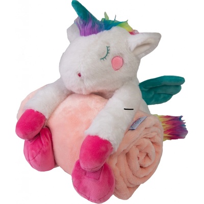 Babymatex Deka CAROL Růžová s plyšákem Jednorožec