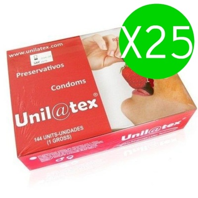Unilatex red / strawberry preservatives pack 25 x 144 units