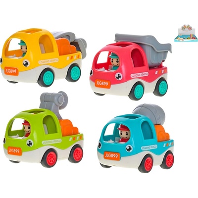 Mikrotrading Auto stavební veselé 6,5 cm zpětný chod
