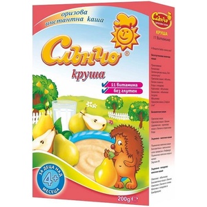 Слънчо оризово млечна каша с круша - 200 г