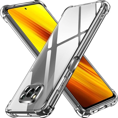 Techsuit Silikonové pouzdro se zesílenými hranami pro Xiaomi Poco X3/Poco X3 NFC/Poco X3 pro Xiaomi Poco X3 transparentní
