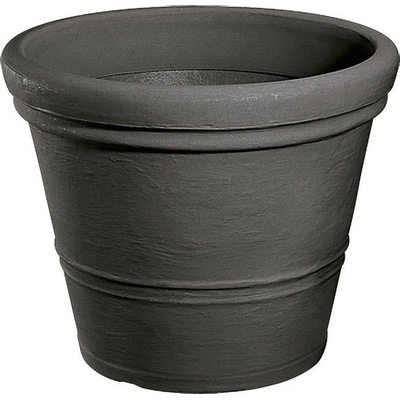 Geli Milano Kvetináč 60 x 47 cm, plast, antracit, 11006038