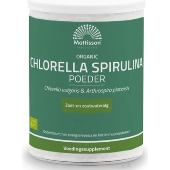 Mattisson Healthstyle Хлорела + Спирулина, БИО 125 g прах | Mattisson Healthstyle (MT2200)