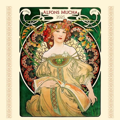 ALFONS MUCHA nástenný 2025