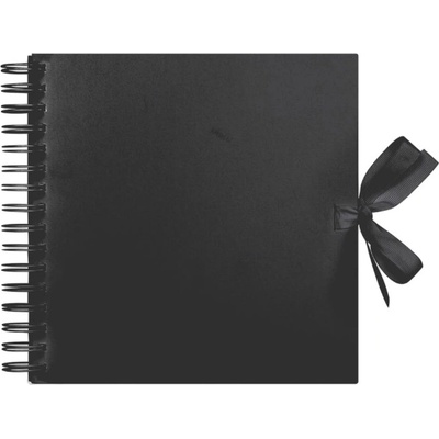 WEST DESIGN Album kroužkové černé se stuhou (200g/m2, 42 listů) 20,5x20,5cm – Zboží Živě