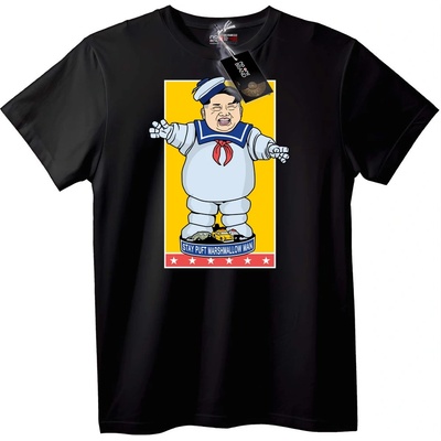 NOONEBRAND Тениска Stay Puft Marshmallow Man - L, White