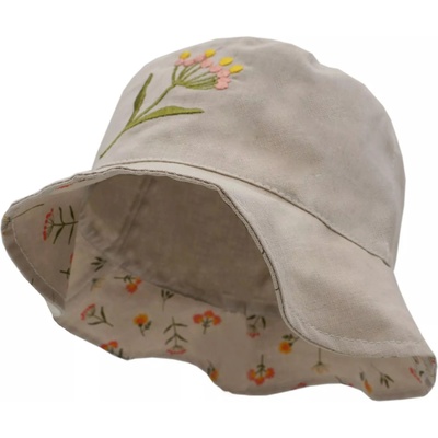 Maximo Лятна шапка с периферия Maximo - Бежова, цвете, UPF30+, размер 53, 3-4 г (53503149976)