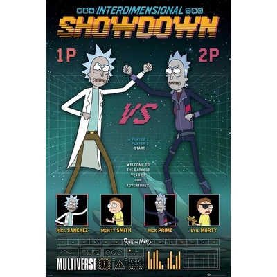 Plagát, Obraz - Rick and Morty - Showdown, 61 × 91.5 cm