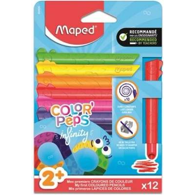 Maped „ColorPeps Infinity Kidy sada barevných tužek trojhranných 12 různých barev 864600