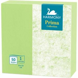 Harmony Салфетки HARMONY еднослойни зелени 7 x 50 бр
