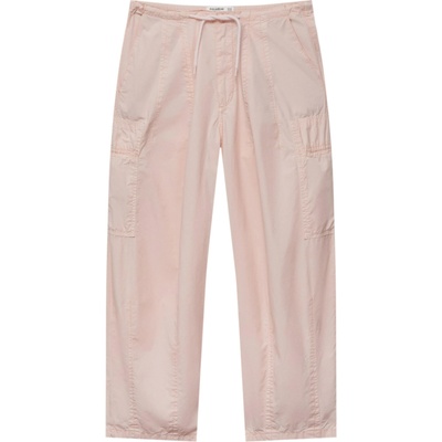 Pull&Bear Карго панталон розово, размер M