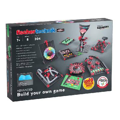 Конструктор Fischertechnik Build your own game, 8 игри, 304 части, над 7г (564067)